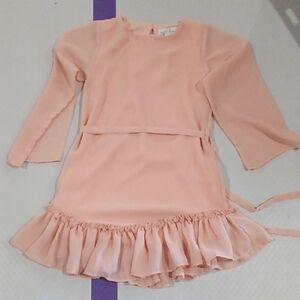 Elegant Peach Kids Formal Dress